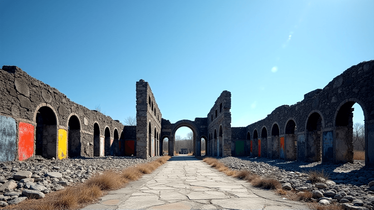 Where Walls Meet Sky: Art Blooms from the Ruins of St. Anne’s