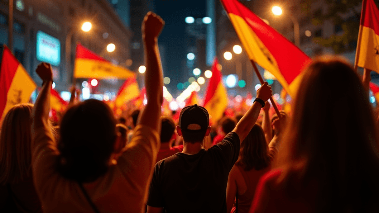 Spain's World Cup Win Sparks Spontaneous Fiesta on Toronto's College Street